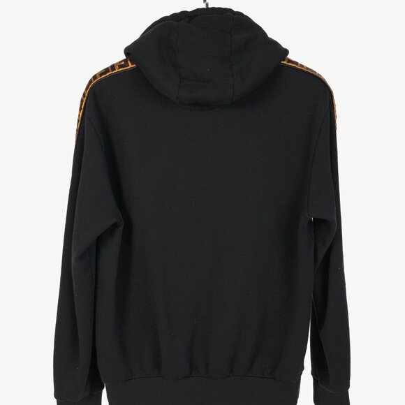 Fendi Black Taped FF Motif Hooded Sweatshirt - Picture 3 of 15